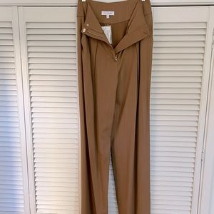 Intermix wide leg camel trouser